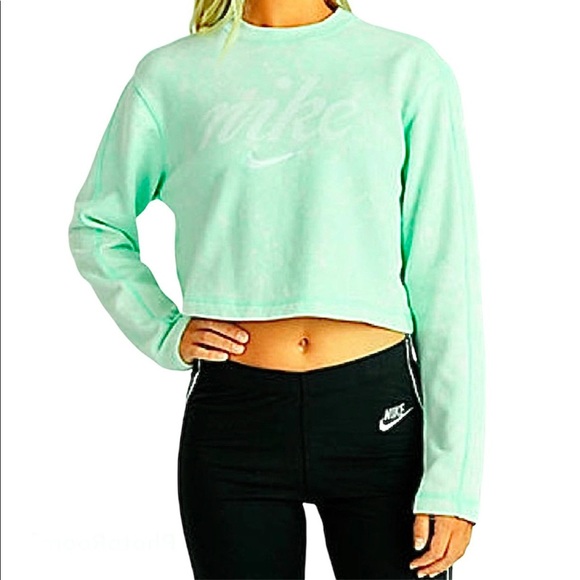 Nwt Nike Cropped Sweatshirt Crew Neck 